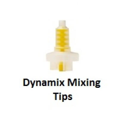 5:1 Dynamix Cartridge Impression Mixing Tips - Yellow - Pack 50 - Suits Kulzer Dynamix Machine and Cartridges